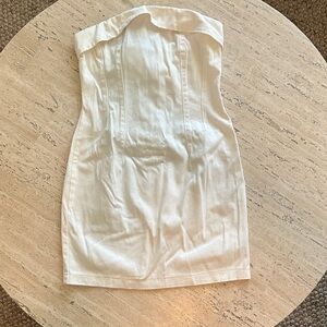 White Strapless Dress
